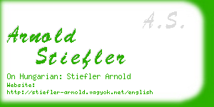 arnold stiefler business card